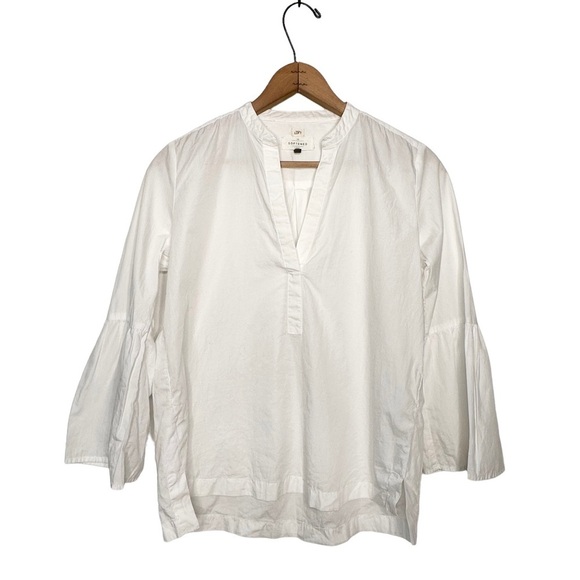 Loft | White The Softened Bell Sleeve Shirt - Picture 2 of 9